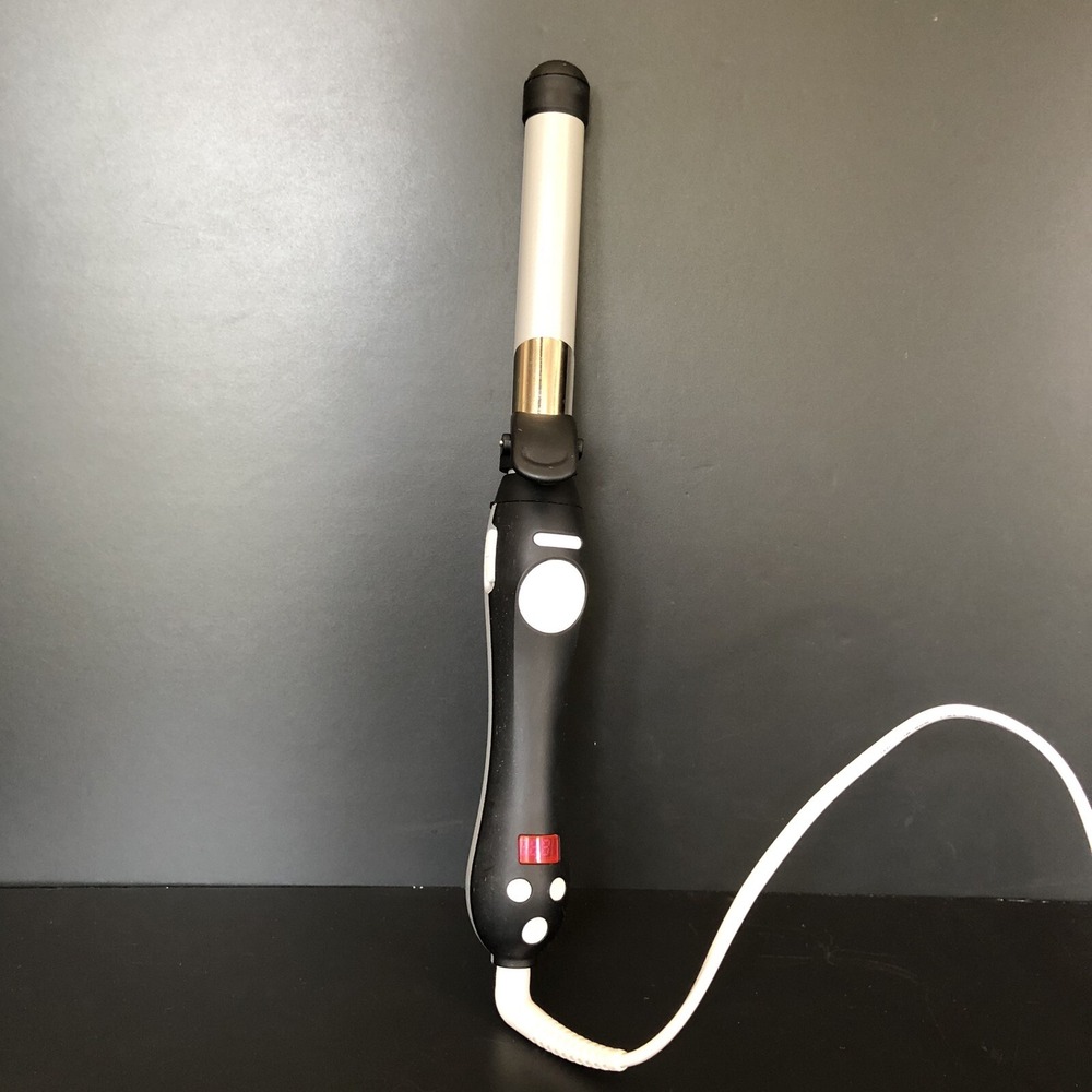 Beachwaver S1 Ceramic Dual Rotating Curling Iron Black & Silver Model BW1136S1